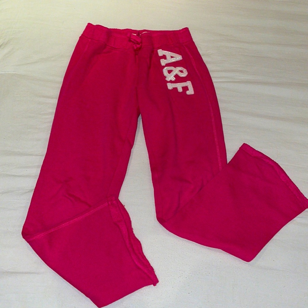 Abercrombie kids pink sweatpants